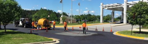 Parking lot Sealcoating, Asphalt